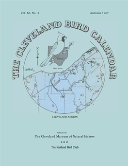 Cleveland Bird Calendar Vol063