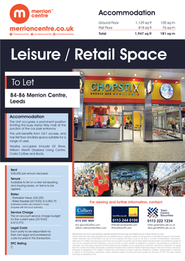 Leisure / Retail Space