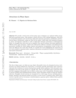 Arxiv:2102.05986V2 [Physics.Atom-Ph] 15 Jun 2021 Biology, Chemistry and ﬁnancial Models (See [1] for a Recent Review)