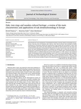 Oaks, Tree-Rings and Wooden Cultural Heritage: a Review of the Main Characteristics and Applications of Oak Dendrochronology in Europe