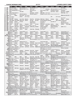 Sunday Morning Grid 9/17/17 Latimes.Com/Tv Times