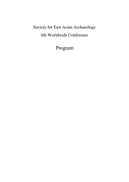 Final Conference Program