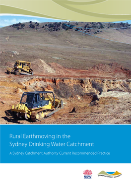 Rural Earthmoving in the Sydney Drinking Water Catchment