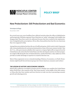 Still Protectionism and Bad Economics