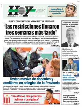 “Las Restricciones Llegaron Tres Semanas Más Tarde”