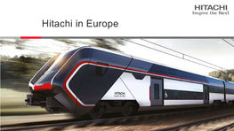 Hitachi in Europe 2019