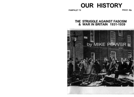 OUR HISTORY PAMPHLET 70 PRICE 40P