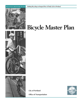 The City of Portland Bicycle Master Plan