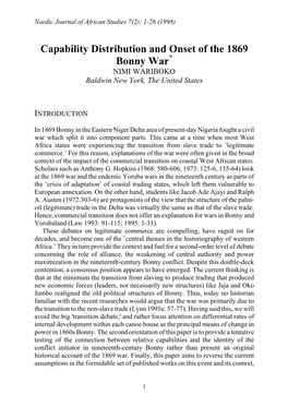 Nordic Journal of African Studies 7(2): Xx-Xx (1998)