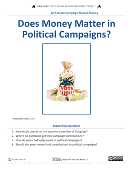 Does Money Matter in Political Campaigns?