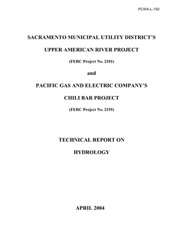 Sacramento Municipal Utility District's Upper American