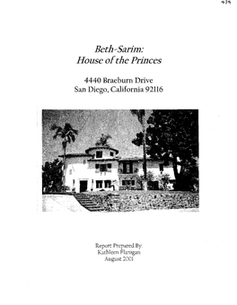 Beth-Sarim: House Ofthe Princes