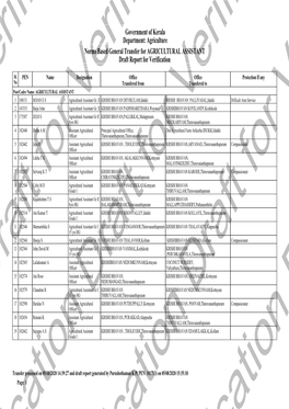 AGRICULTURAL ASSISTANT Draft Report for Verification