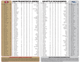 Seattle Seahawks San Francisco 49Ers