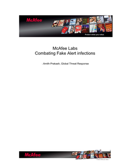 Mcafee Labs Combating Fake Alert Infections