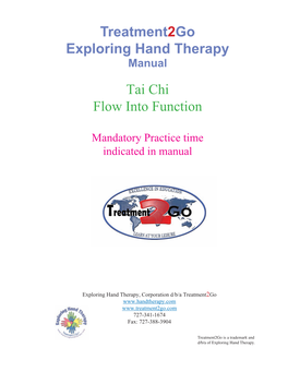 Treatment2go Exploring Hand Therapy Tai Chi Flow Into Function