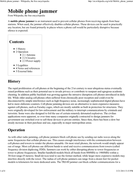 Mobile Phone Jammer - Wikipedia, the Free Encyclopedia