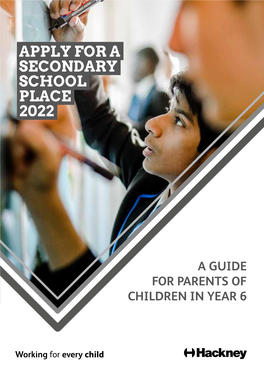 Apply for a Secondary School Place 2022