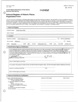 National Register of Historic Places Registration Form