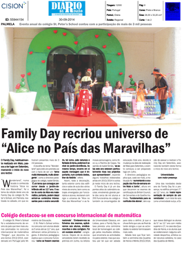 Family Day Recriou Universo De “Alice No País Das Maravilhas”