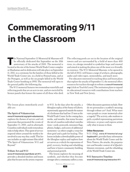 Commemorating 9/11 in the Classroom