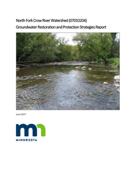 North Fork Crow River Watershed Groundwater Restoration And