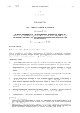 Regulamento (UE) 2018/336 Da Comissão, De 8 De Março De 2018