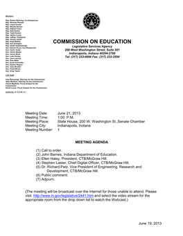 NT 6/21/2013 Commission on Education