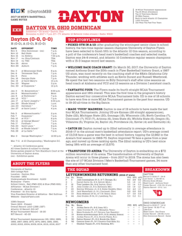 DAYTON VS. OHIO DOMINICAN Dayton