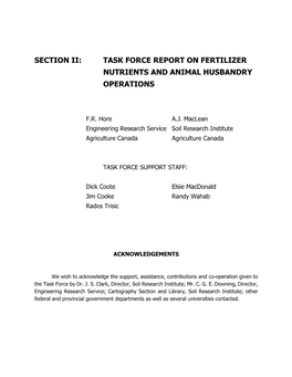 Task Force Report for Implementation of Great Lakes Water Quality