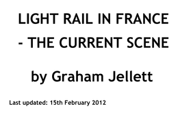 Light Rail in France