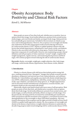 Obesity Acceptance: Body Positivity and Clinical Risk Factors Ketrell L