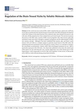 95[1.0]Regulation of the Brain Neural Niche by Soluble Molecule Akhirin