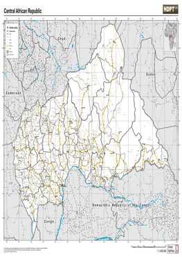 Central African Republic the Boundaries, Names an Sources: GAUL, SIGCAF, HDPT CAR HDPT Sources: GAUL, SIGCAF, 9°N 8°N 7°N 6°N 5°N 4°N 3°N 11°N 10°N