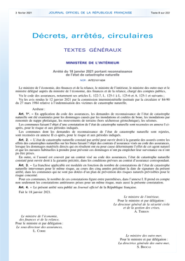 JOURNAL OFFICIEL DE LA RÉPUBLIQUE FRANÇAISE Texte 8 Sur 222