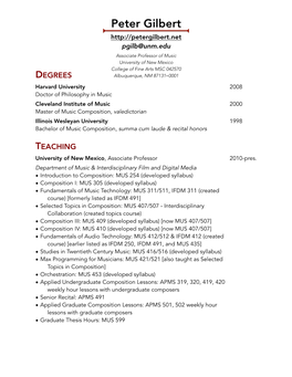 Curriculum Vitae