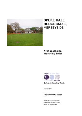 Speke Report Cover