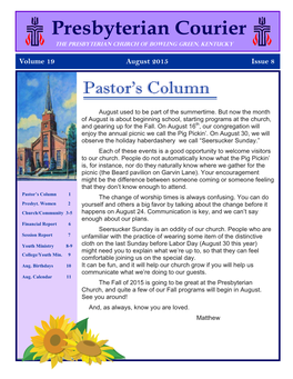 Volume 19 August 2015 Issue 8