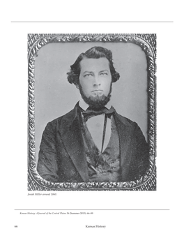 66 Kansas History Josiah Miller, an Antislavery Southerner: Letters to Father and Mother