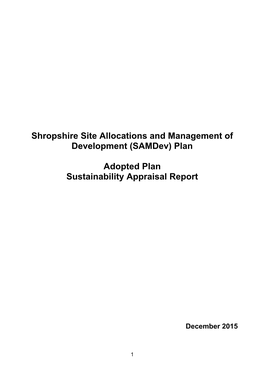 (Samdev) Plan Adopted Plan Sustainability