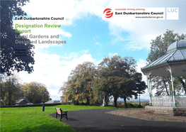 Designation Review Report Local Gardens and Designed Landscapes