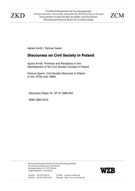 Discourses on Civil Society in Poland