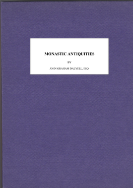 Monastic Antiquities