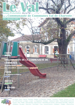 De La Communauté De Communes Val De Charente N°1 - Décembre 2014