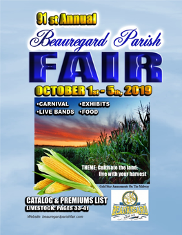 Beauregard Parish Fair Catalog 2019