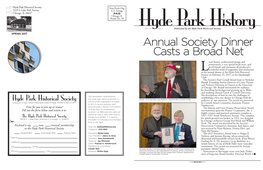 Annual Society Dinner Casts a Broad Net