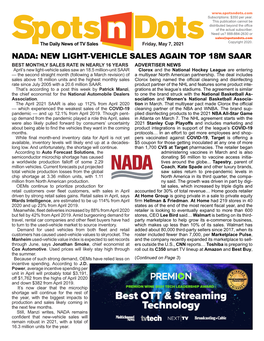 New Light-Vehicle Sales Again Top 18M Saar