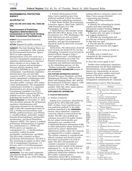 Federal Register/Vol. 85, No. 47/Tuesday, March 10, 2020