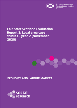 Fair Start Scotland Evaluation Report 3: Local Area Case Studies - Year 2 (November 2020)