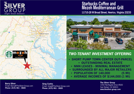 Starbucks Coffee and Mezeh Mediterranean Grill